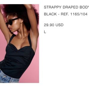Black Zara body suit